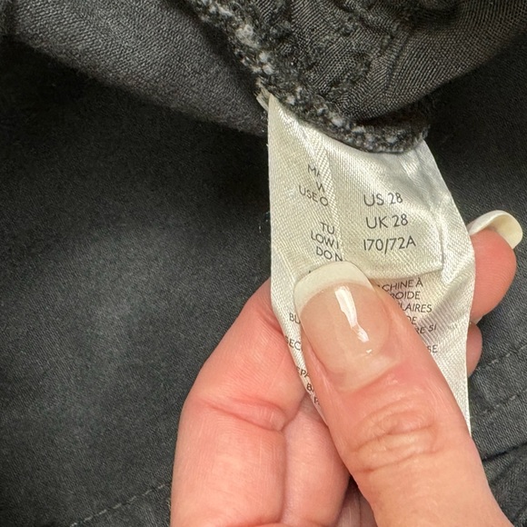 Free People Black Distressed Busted Knee Denim Jeans 28 - Picture 5 of 5